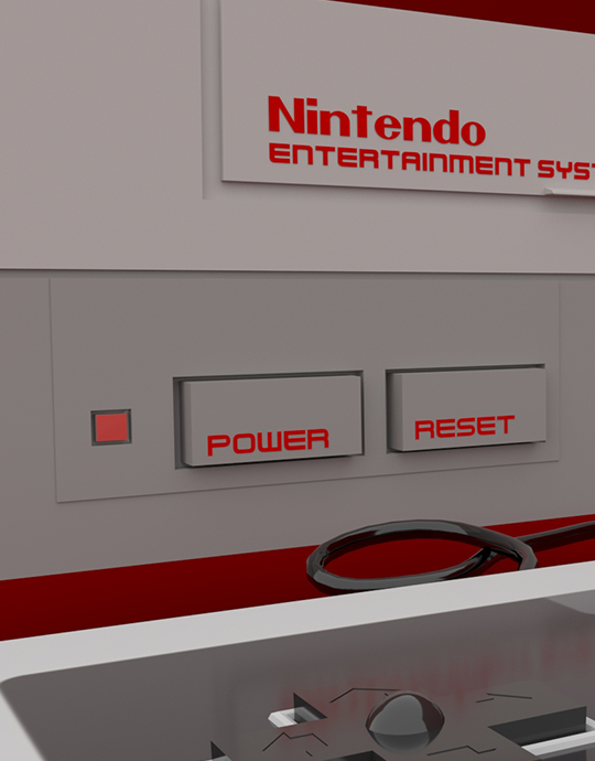 Super Nintendo 3D Model