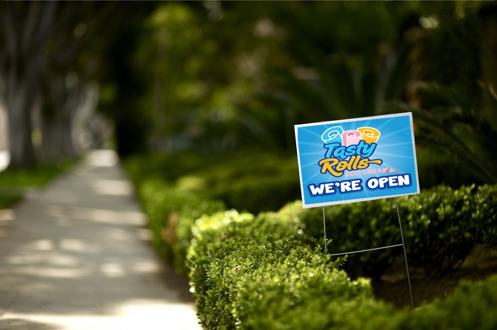 Tasty Rolls open sign
